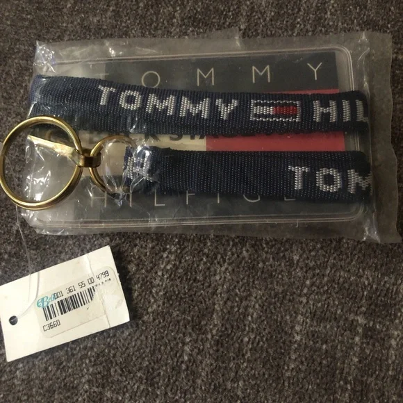 Vintage Tommy Hilfiger Navy, Red & White Back Stage Pass Lanyard Card Holder - Picture 3 of 3